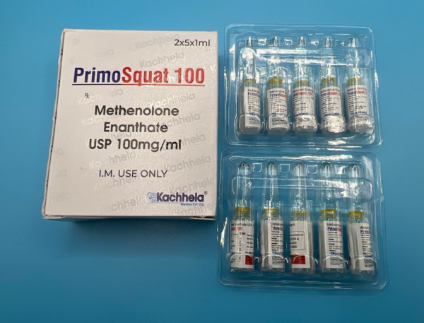 Primo Squat – 100mg Methenolone Enanthate 10 x 1ml ampoule